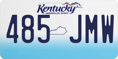 KY license plate 485JMW