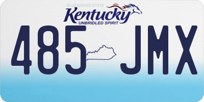 KY license plate 485JMX