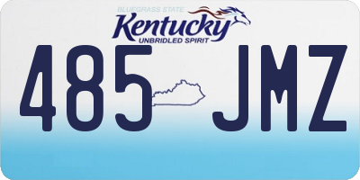 KY license plate 485JMZ