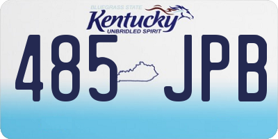 KY license plate 485JPB