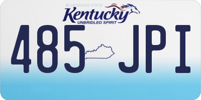 KY license plate 485JPI