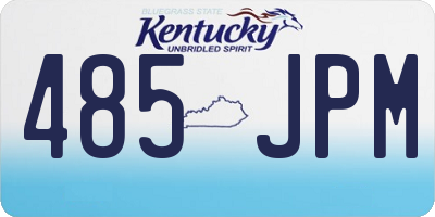 KY license plate 485JPM
