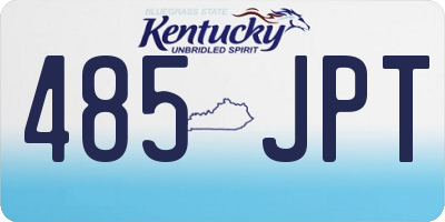 KY license plate 485JPT