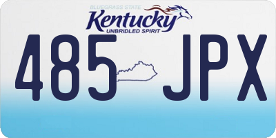 KY license plate 485JPX