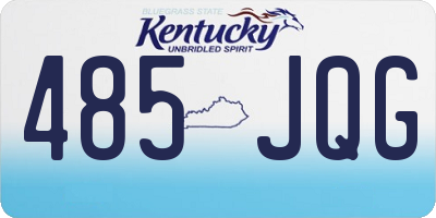 KY license plate 485JQG