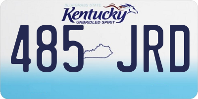 KY license plate 485JRD