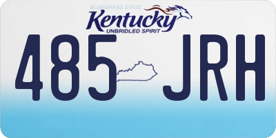 KY license plate 485JRH