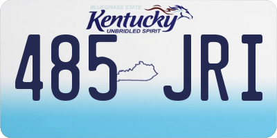 KY license plate 485JRI