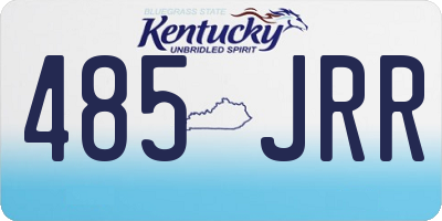 KY license plate 485JRR