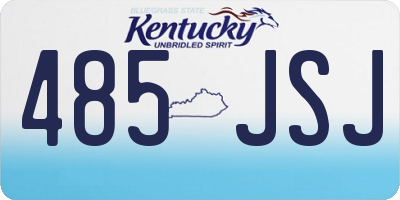 KY license plate 485JSJ