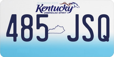 KY license plate 485JSQ