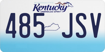 KY license plate 485JSV