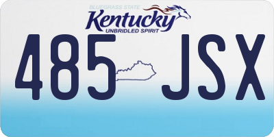 KY license plate 485JSX