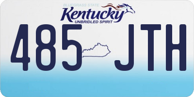 KY license plate 485JTH