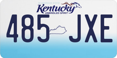 KY license plate 485JXE