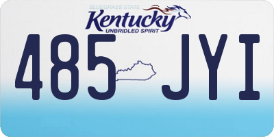 KY license plate 485JYI