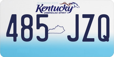 KY license plate 485JZQ