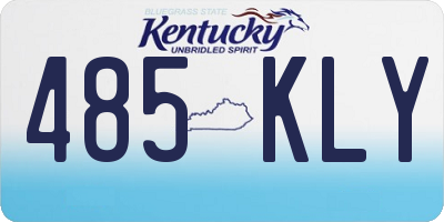 KY license plate 485KLY