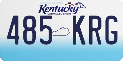 KY license plate 485KRG
