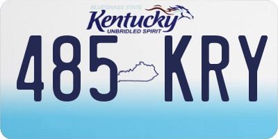 KY license plate 485KRY