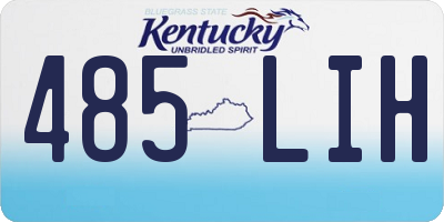 KY license plate 485LIH