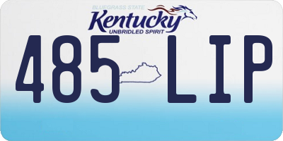 KY license plate 485LIP