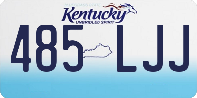 KY license plate 485LJJ