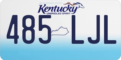 KY license plate 485LJL