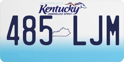 KY license plate 485LJM