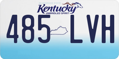 KY license plate 485LVH