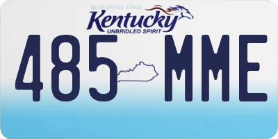KY license plate 485MME