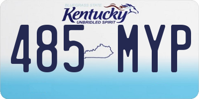 KY license plate 485MYP