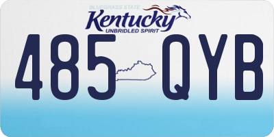 KY license plate 485QYB