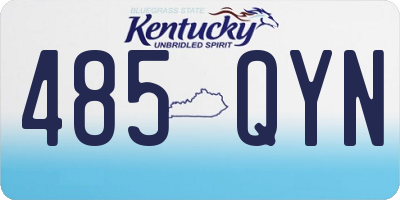 KY license plate 485QYN