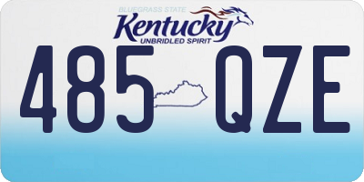 KY license plate 485QZE