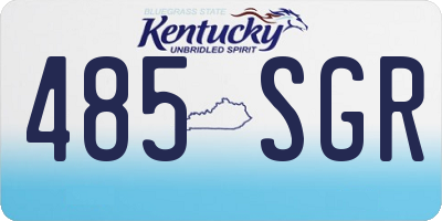 KY license plate 485SGR