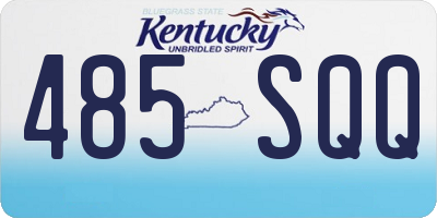 KY license plate 485SQQ