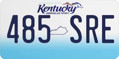 KY license plate 485SRE