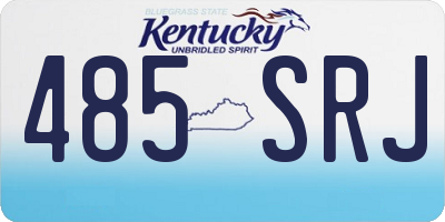 KY license plate 485SRJ