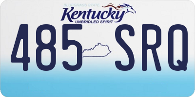 KY license plate 485SRQ