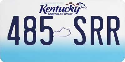 KY license plate 485SRR