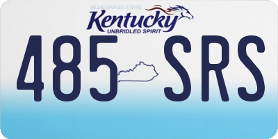KY license plate 485SRS