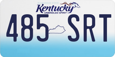 KY license plate 485SRT