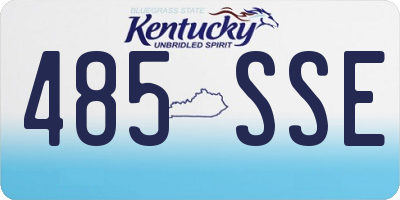 KY license plate 485SSE
