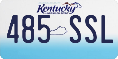 KY license plate 485SSL