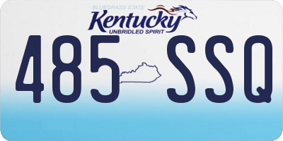 KY license plate 485SSQ