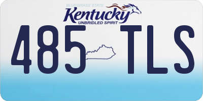 KY license plate 485TLS