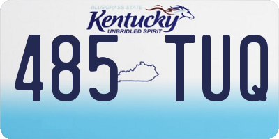 KY license plate 485TUQ