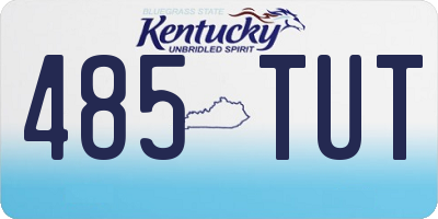 KY license plate 485TUT