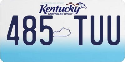KY license plate 485TUU